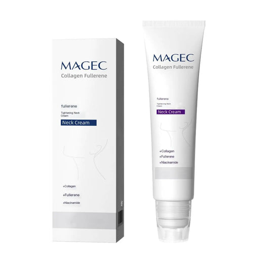 Reduces Wrinkles and Double Chin,Five Rollers for All around Massage,Neck Firming Cream,Collagen Neck Cream,Relieves Edema,Suitable for Wrinkled Skin,With Hyaluronic Acid,Vitaminc+E.