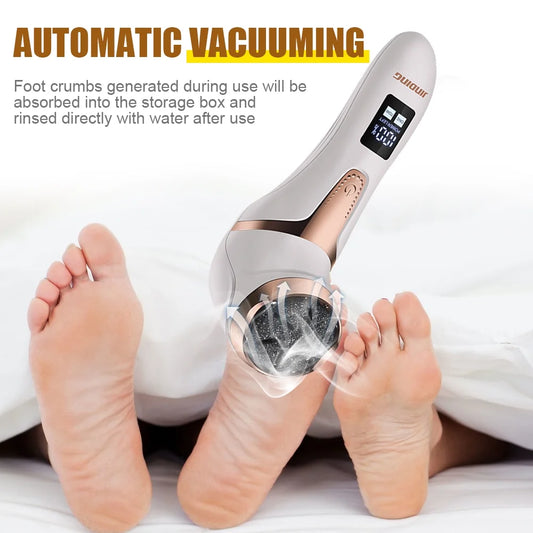 Professional Electric Callus Remover for Feet - USB and Battery Powered, IPX7 Waterproof with 3 Roller Attachments for Effective Treatment of Dry and Cracked Skin