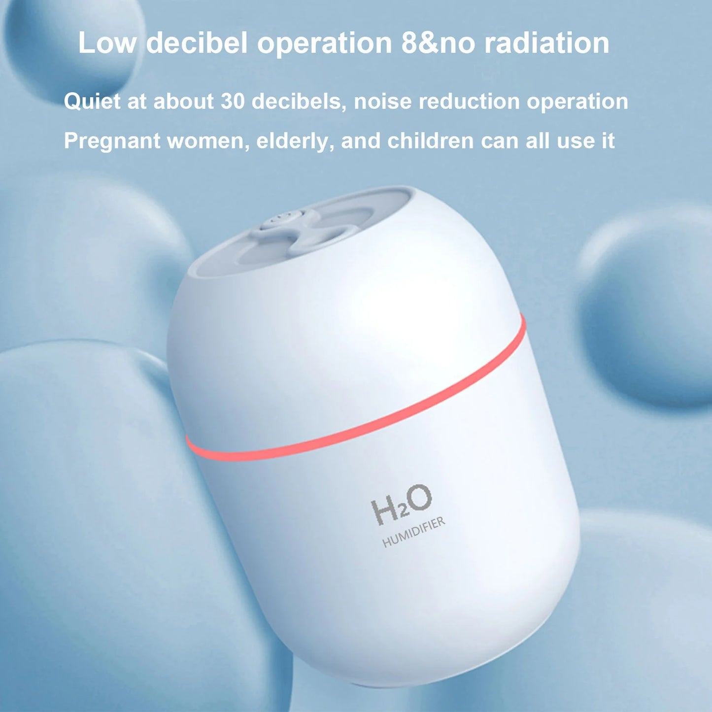 USB Rechargeable Portable Humidifier for Home and Office - Ideal for Bedroom Hydration