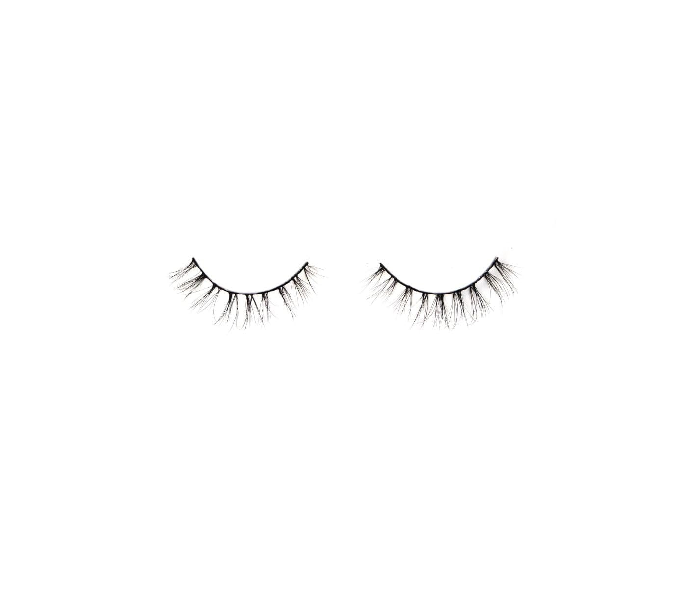 Eco Lashes 453 - Sustainable Fiber False Eyelashes with Organic Cotton Band, Lightweight Natural Appearance, 1 Pair