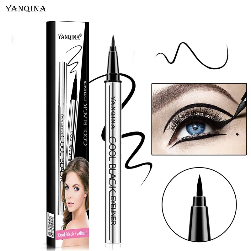 【Yanqina】Long-Lasting Eyeliner -Lightweight, Waterproof,Vegan,Cruelty-Free,24-Hour Smooth Application,Ultra- Creamy and Silky Smooth Texture.