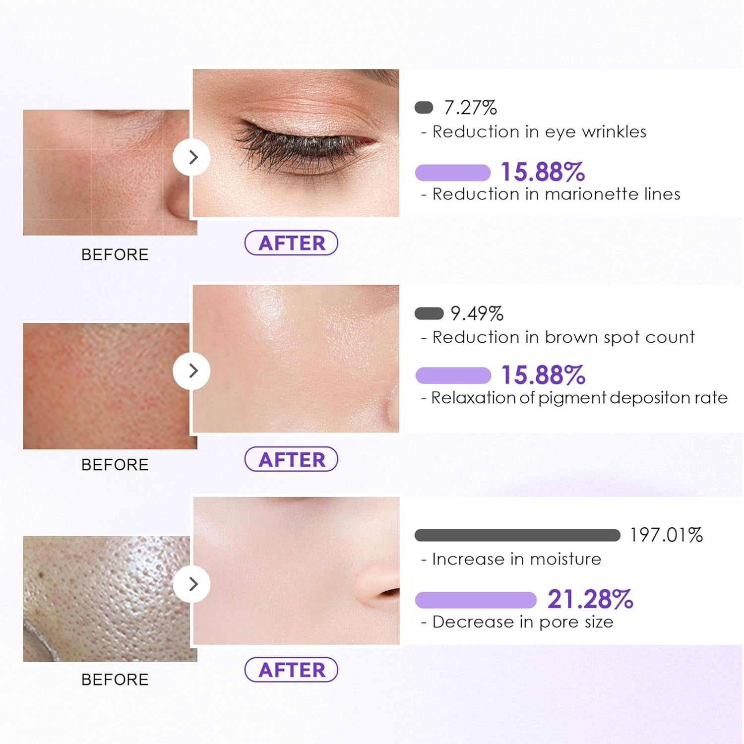 Deep Collagen Hydrogel Facial Mask for Radiant Skin, Hydrating Overnight Treatment with Low Molecular Weight Collagen for Lifting, Firming, and Moisturizing
