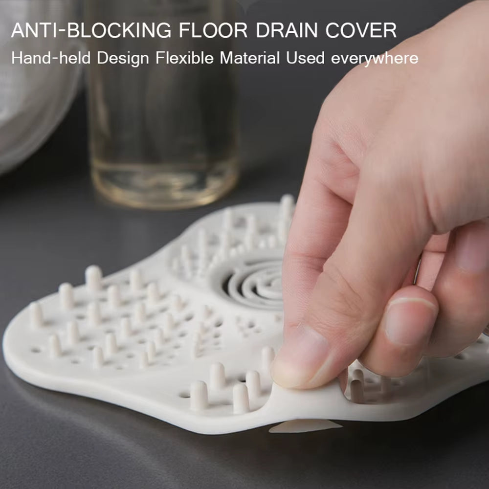 Anti-Blocking Hair Catcher and Drain Stopper for Shower and Sink - Floor Drain Covers and Strainers for Bathroom and Kitchen Use