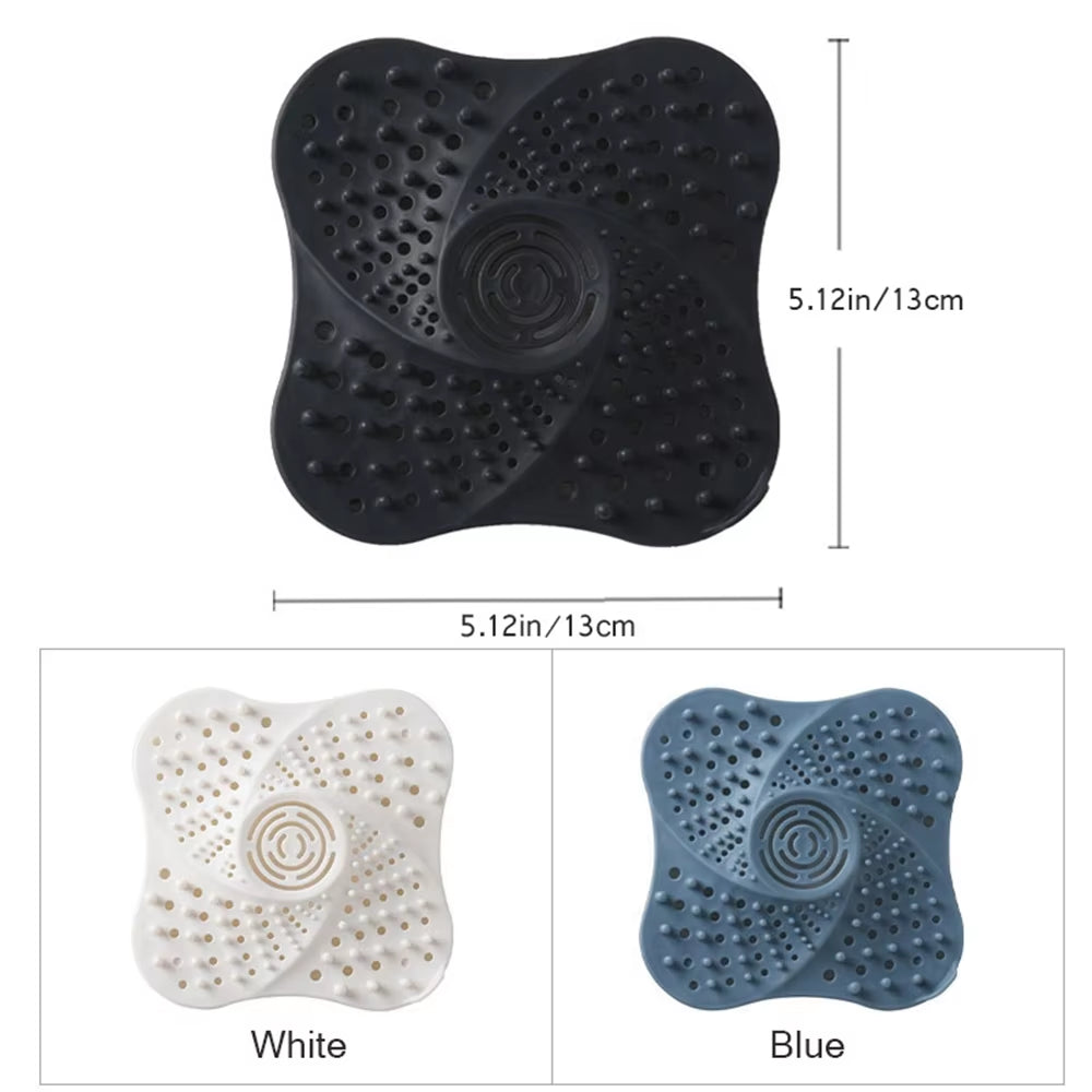 Anti-Blocking Hair Catcher and Drain Stopper for Shower and Sink - Floor Drain Covers and Strainers for Bathroom and Kitchen Use
