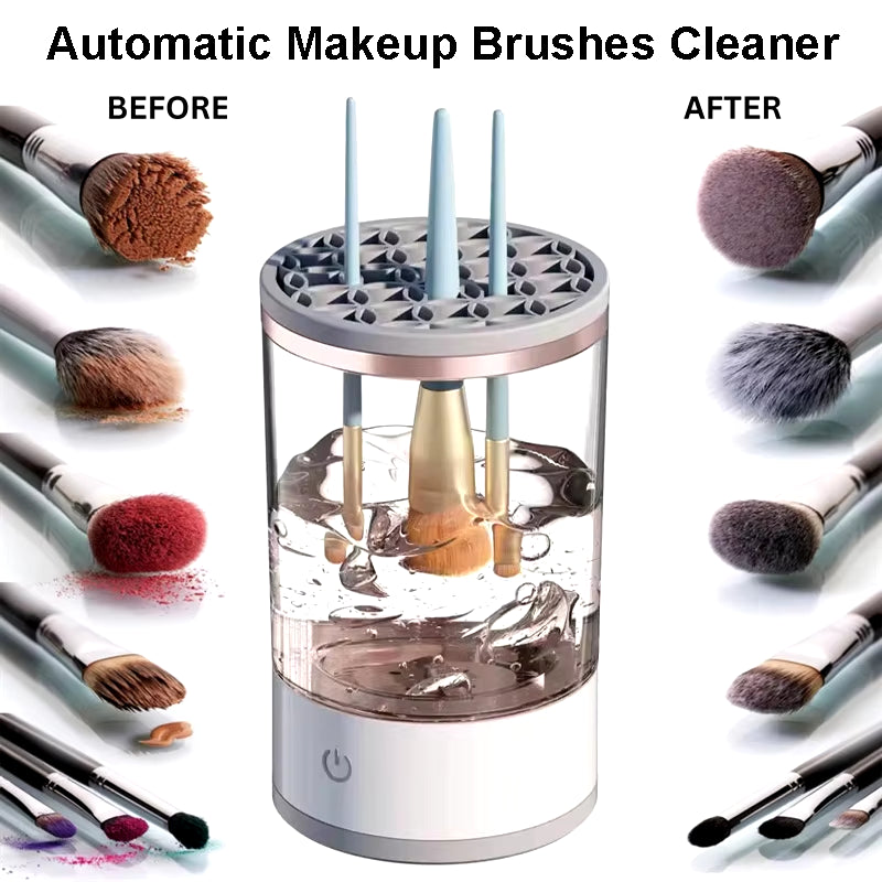 Automatic USB Electric Makeup Brush Cleaner and Dryer with Cleaning Mat