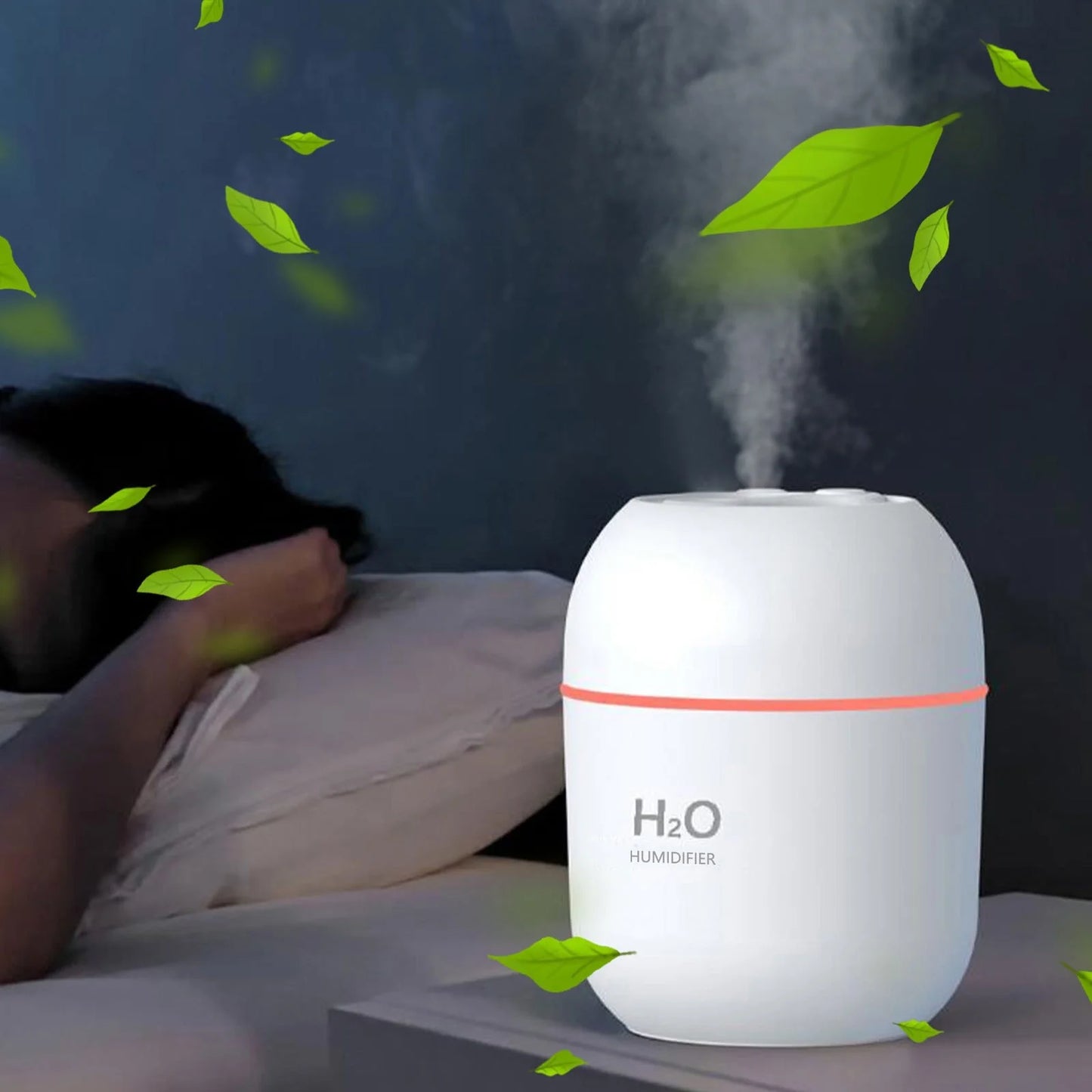 USB Rechargeable Portable Humidifier for Home and Office - Ideal for Bedroom Hydration