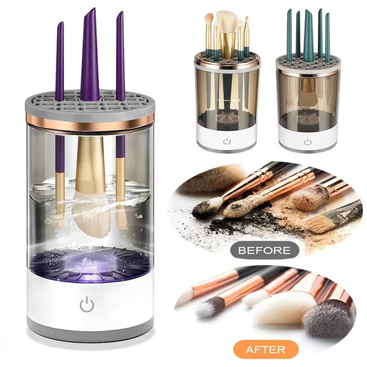 Automatic USB Electric Makeup Brush Cleaner and Dryer with Cleaning Mat