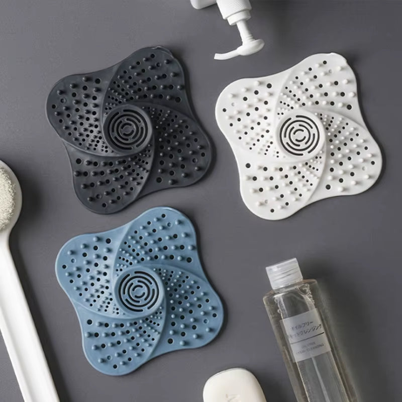 Anti-Blocking Hair Catcher and Drain Stopper for Shower and Sink - Floor Drain Covers and Strainers for Bathroom and Kitchen Use