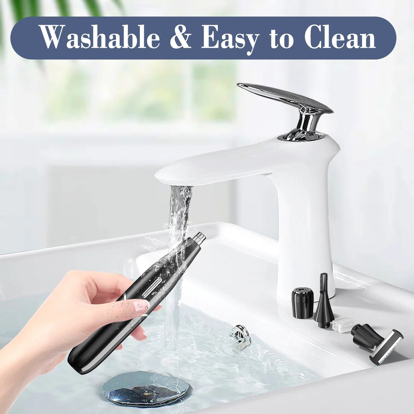 Women's Electric Shaver - 4-in-1 Rechargeable Razor with LCD Display for Painless Hair Removal on Face, Body, Armpits, Legs, and Bikini Area