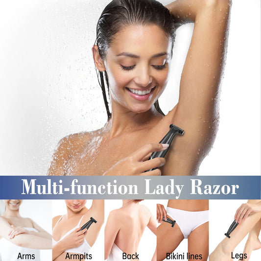 Women's Electric Shaver - 4-in-1 Rechargeable Razor with LCD Display for Painless Hair Removal on Face, Body, Armpits, Legs, and Bikini Area